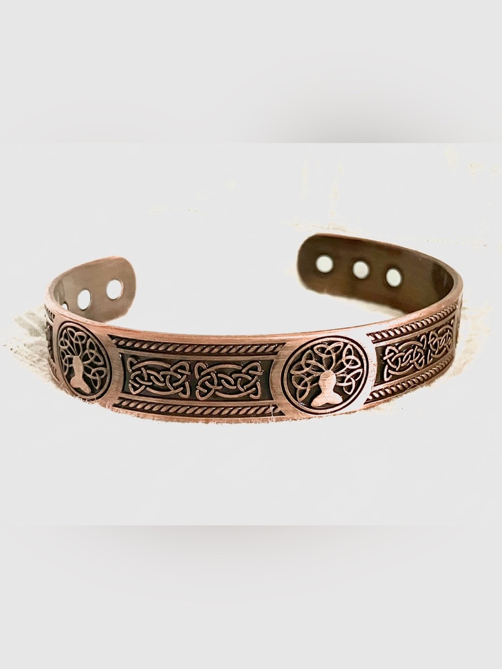 Celtic Tree of Life Copper Cuff Bracelet